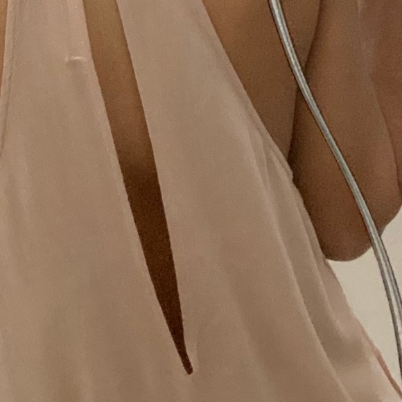 JUST U IN Womens Pullover-Over Mini Dress Back-Keyhole Sleevesless Sz LargePeach - Picture 6 of 11